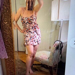 Parker Floral Print Mini Dress, Sz S